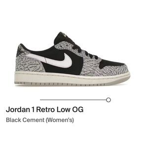 Jordan 1 Retro Low OG Nike Cement Women’s Size 7.5